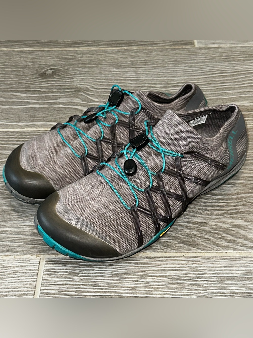 Merrell Trail Glove 4 Barefoot Sock Running Shoe Women's 10 Gray Hiking Outdoor